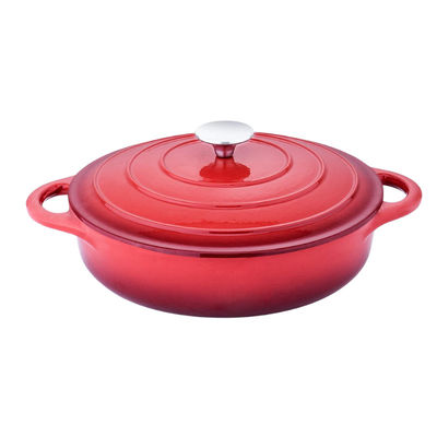 Chef-kok Enameled Oval Dutch Oven With Lid Size 30cm 4.2/5.5kg