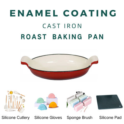 Duurzaam Gietijzer die Pan Enameled Cast Iron Pan BSCI ISO9006 braden