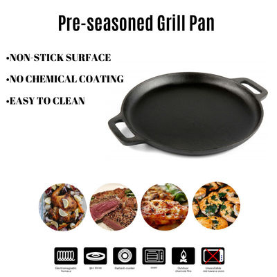 Pre Gekruide Gietijzerpan 30/35cm de Pan van de Gietijzergrill