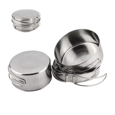 OEM &amp; ODM Stanley Camping Cooking Set Stainless Staal 4pcs/Set