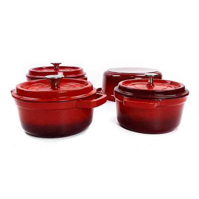 Klassiek OEM ODM Gietijzer Nederlands Oven Cocotte Enamel Coating
