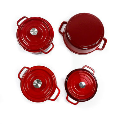 Klassiek OEM ODM Gietijzer Nederlands Oven Cocotte Enamel Coating