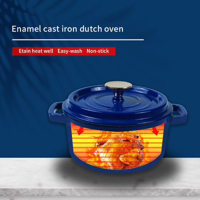 Gemaakte ijzeren ronde Cocotte Set Mini Oven met deksel