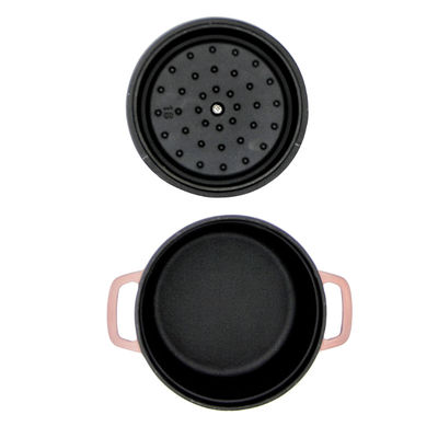 Matt Blake Cast Iron Round Casserole 10*5cm Interne Zwarte Emaildeklaag