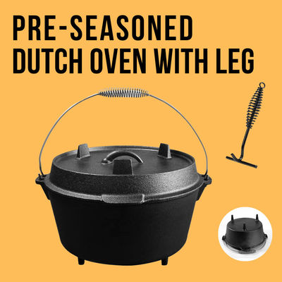 OEM de Pot 24.5X13.5 van het EmailGietijzer“ voor en Huis die koken kamperen