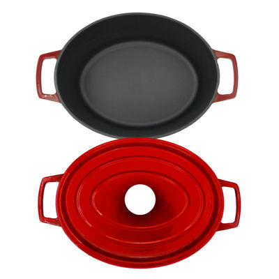 Emailijzer Stew Pot 4.5L/de Handvatten van 6.8L Twee voor Keukengerei