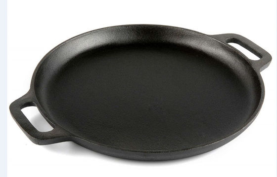 Gietijzerpan, Grill Pan, Nederlandse oven 3 die stuk-Reeks pre voor al fornuis wordt gekruid