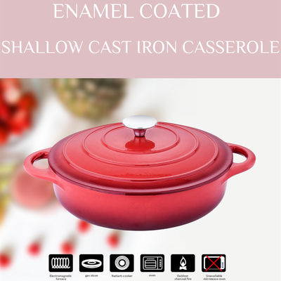 Chef-kok Enameled Oval Dutch Oven With Lid Size 30cm 4.2/5.5kg