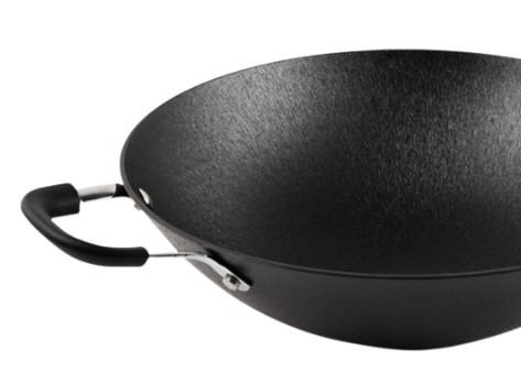 Beweeg Chinese Wok van Pan Anti Rust Non Stick van de Gebraden gerecht de Chinese Wok met Deksel