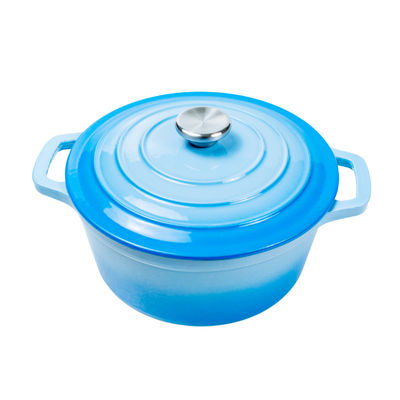 OEM Gietijzeren Braadpan Twee handvatten Ronde Braadpan Schotel Met Deksel