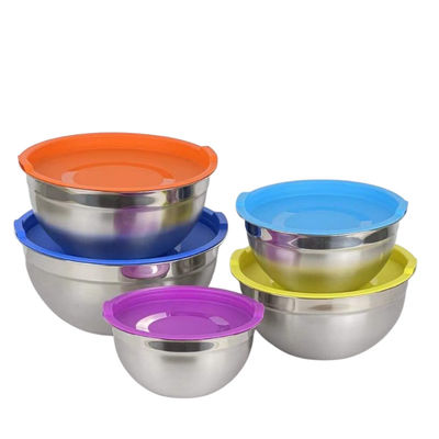 Lichtgewicht van het de Reeksen0.4l-4l Roestvrije staal van Roestvrij staalcookware de Saladekom