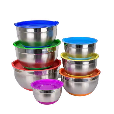 Het opgepoetste Roestvrije staal Cookware plaatst het Roestvrije Roestvrije staal van de Saladekom
