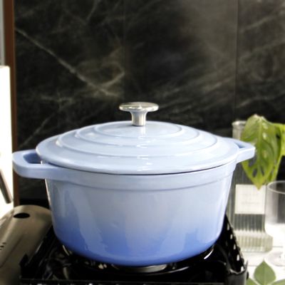 Het Gietijzerbraadpan van het grootte 21/24/26/28.5cm Email voor Catering