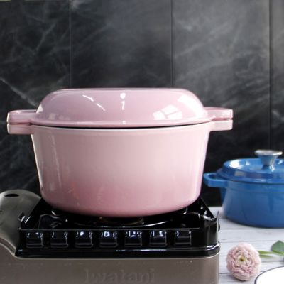 OEM ODM Gietijzerbraadpan Nederlands Oven With Skillet Lid Height 11.5cm