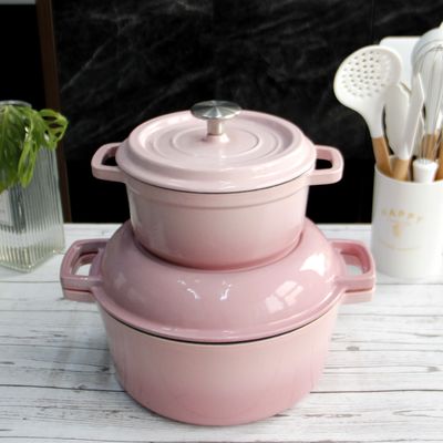 OEM ODM Gietijzerbraadpan Nederlands Oven With Skillet Lid Height 11.5cm