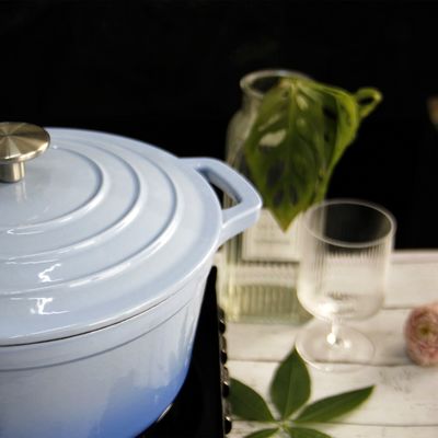 Het Gietijzerbraadpan van het grootte 21/24/26/28.5cm Email voor Catering