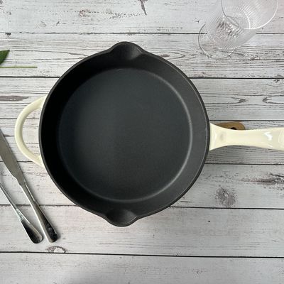 Gietijzer Email Met een laag bedekt het Braden Pan Non Stick Durable Black Binnenland