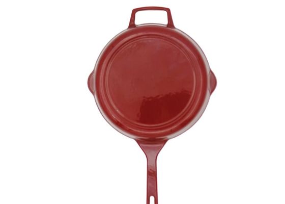 Niet frituurt de Stok Geëmailleerde Gietijzerkoekepan Pan With Handles