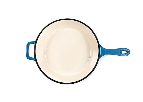 12 van de Koekepanpan non stick enameled cast van het duimGietijzer de Pan van het het Ijzergebraden gerecht