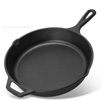 OEM kruidde pre Gietijzer Cookware voor het Kamperen wordt geplaatst die