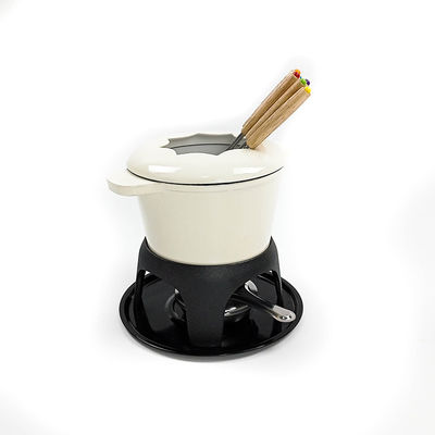 OEM van de de Fonduepot van het KaasGietijzer niet van het de Stokemail de Vlakke Bodem