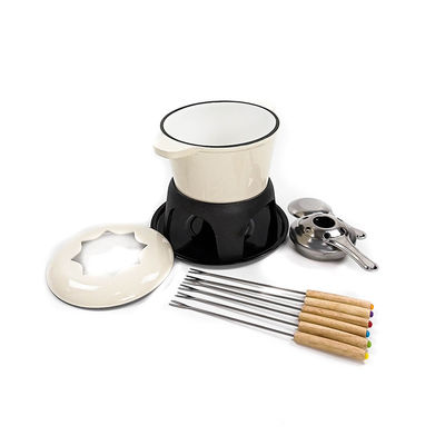 OEM van de de Fonduepot van het KaasGietijzer niet van het de Stokemail de Vlakke Bodem