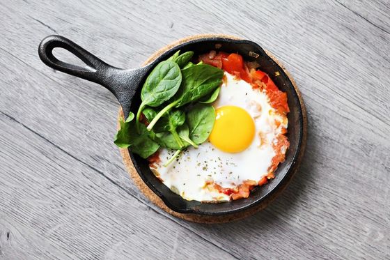 De ronde Pan van de Gietijzer niet Stok 8-10 Duim voor het Hoge Hitte Koken