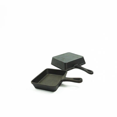 OEM ODM Gietijzer die Pre Gekruid Pan Grill Pan Set BSCI braden