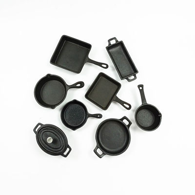 OEM ODM Gietijzer die Pre Gekruid Pan Grill Pan Set BSCI braden