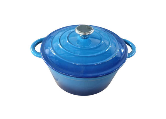 De blauwe Schotel van de Emailbraadpan met Deksel voor Al Fornuis 3.8/5/5.3kg