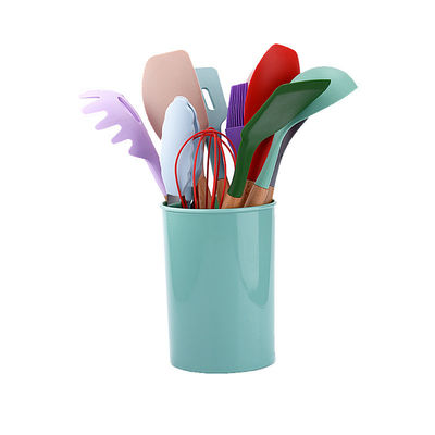 Het aangepaste Keukengerei van het de Toebehorensilicone van Keukencookware met Houder