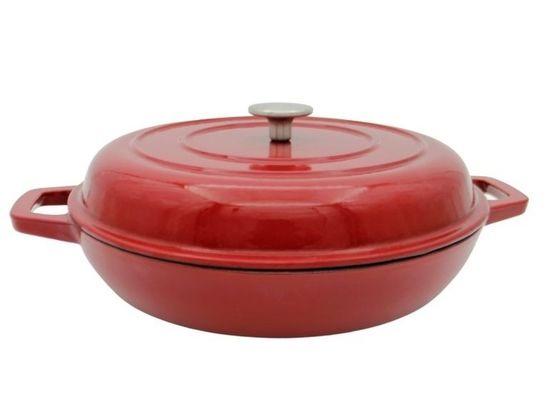 Geëmailleerde Betrouwbare van de het Gietijzersoep van de Gietijzerbraadpan Pot 29/31cm