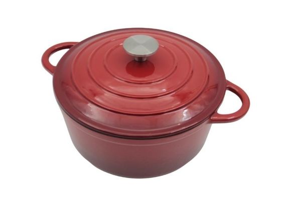 7 die de Reeksen van Cookware van het stukGietijzer voor Binnen worden geëmailleerd en Openlucht