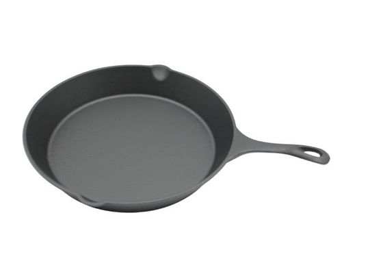 Ronde pre-Gekruide Gietijzerkoekepan: Perfectioneer voor Huis die en Openlucht Roosterend 10 Duim/12 Duim koken