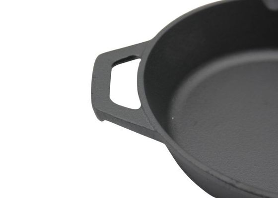 12 de Frituurpan Grote Koekepan van het duimGietijzer voor Familiemaaltijd