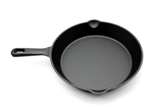 De ronde Pan van de Gietijzer niet Stok 8-10 Duim voor het Hoge Hitte Koken