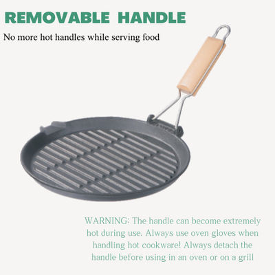27cm het Rooster 10inch van de Gietijzergrill met het Vouwen van Handvat ISO9001