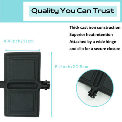 De pre Gekruide Panweerstand 20.5*11cm Op hoge temperatuur van de Gietijzersandwich