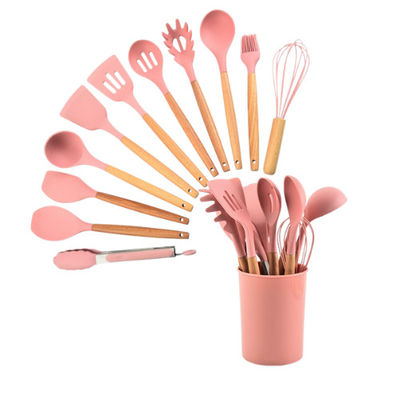 Het aangepaste Keukengerei van het de Toebehorensilicone van Keukencookware met Houder