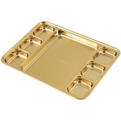 Metalen platenschaaltjes voor het diner, rechthoekig gesplitst van roestvrij staal