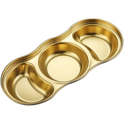 Splitsing Spice Sauce Roestvrij staal Dip Dish OEM &amp; ODM Voor Home Restaurant
