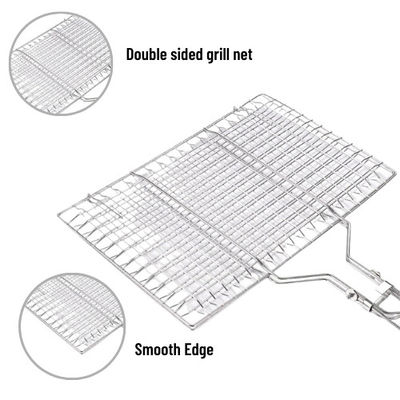 Multidoel 50cm het Kamperen de Kokende Vastgestelde Netto Grill van de Roestvrij staalbarbecue