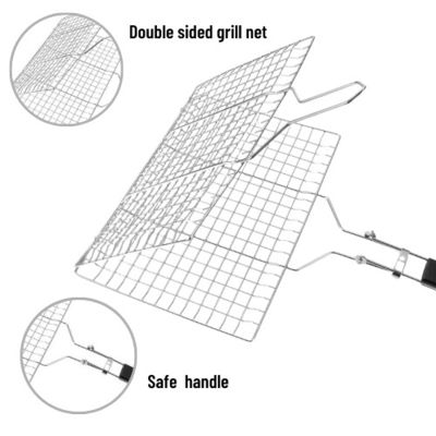 Van de de Barbecuegrill van Cookware van de roestvrij staalkeuken de Toebehoren Gelaste Netto Mand