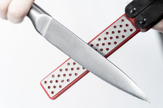 Tweezijdige Messenwetsteen die Diamond Sharpener Polish Camping vouwen
