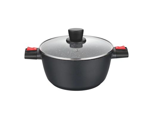 De veelzijdige Pot van het Stokaluminium voor de Zwarte van Inductiecooktops