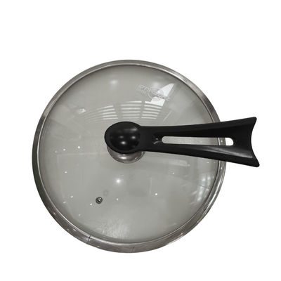 Het klassieke van de het Gietijzer Chinese Wok van 11Inch Handvat van Pan Skillet With Removable Silicone