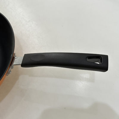 De Koekepan Chinese Wok van het premie13inch Gietijzer met Aangemaakte Glasdeksel en niet Stok