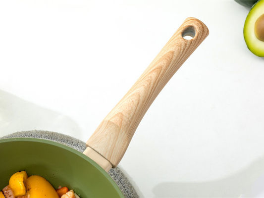 Het veelzijdige van de Wokpan with flat bottom and van 12Inch Chinese Hittebestendige Handvat
