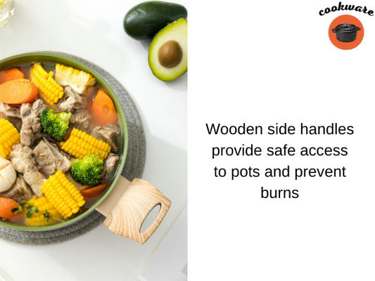 Premie7piece Aluminium Cookware die voor Inductie Groene Cooktops wordt geplaatst