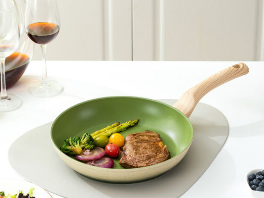 De Wok Pan With Durable Loop Handles van het premiealuminium